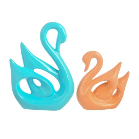 Polyresin Swan Pair